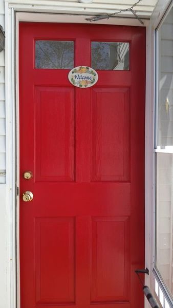 Front Door Painted in Medford, MA (1)