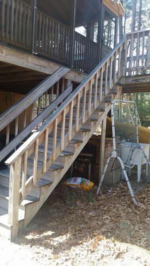 Before & After Deck Staircase in Medford, MA (1)