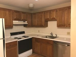 Before & After Kitchen Remodeling in North Andover MA (cabinet painting, flooring, appliance installation) (1)