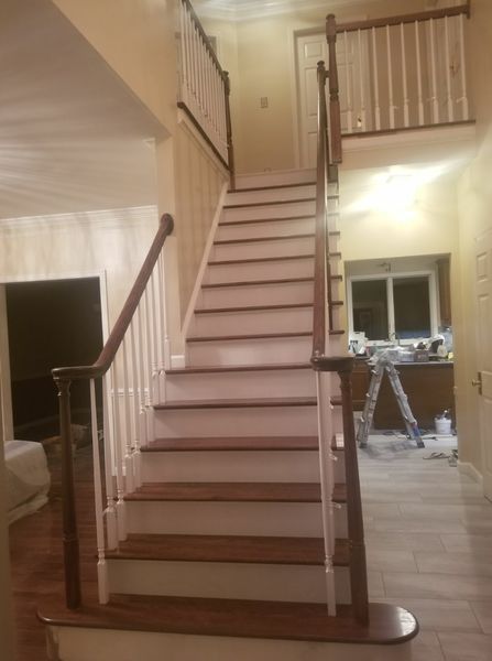 Before & After Staircase Built for New Construction in Medford, MA (3)